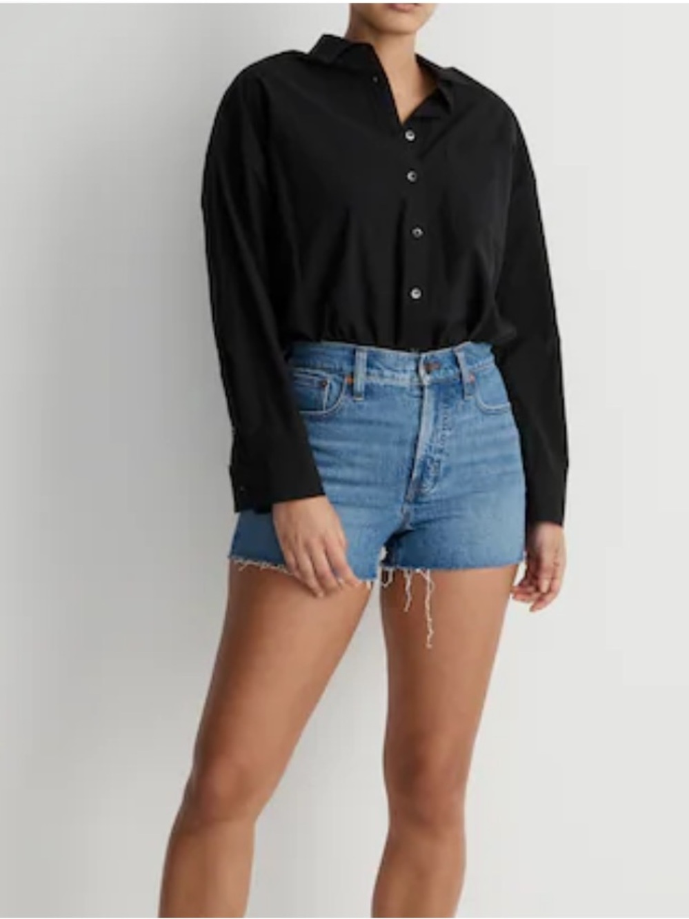 Madewell The Perfect Vintage Cut-off Denim Shorts Size 27